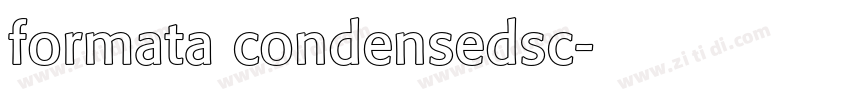 formata condensedsc字体转换